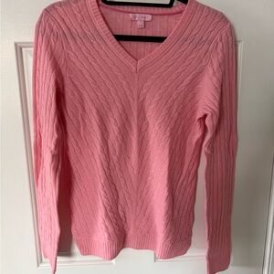 Lilly Pulitzer Soft Pink V-Neck Sweater